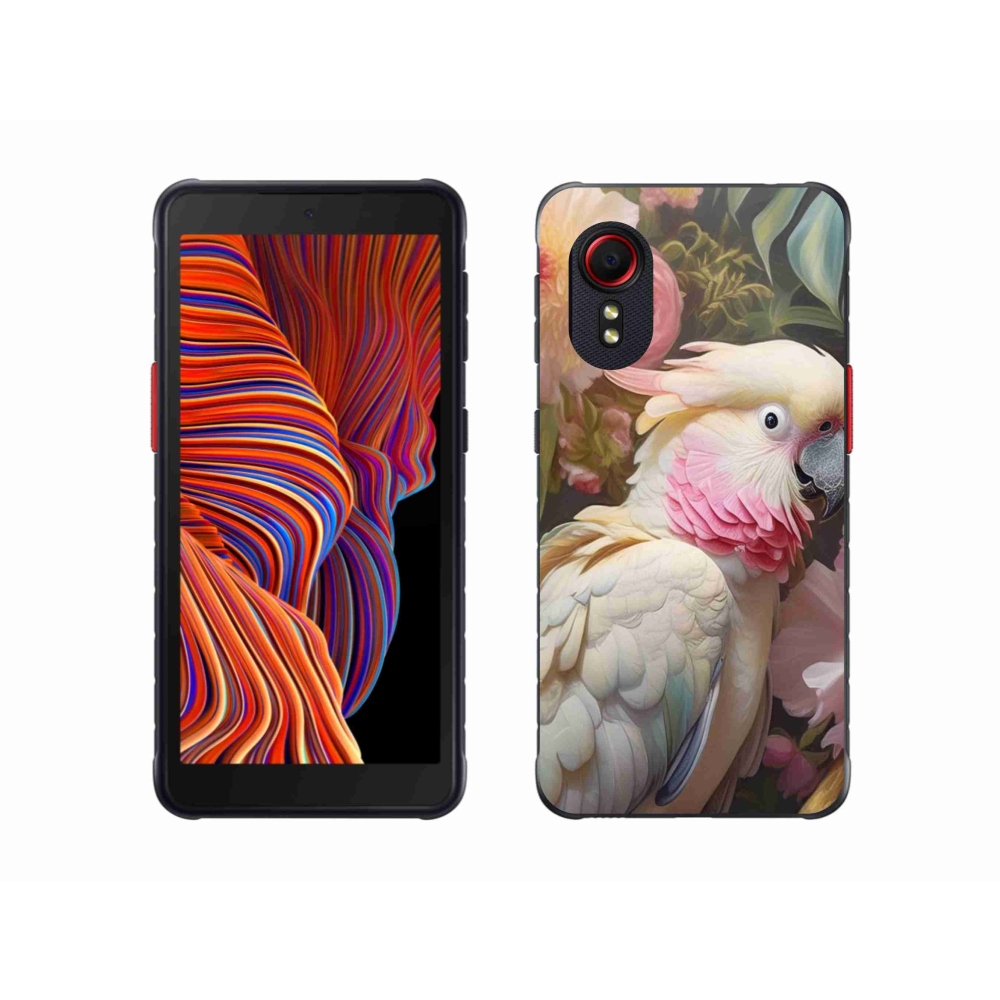 Gélový kryt mmCase na Samsung Galaxy Xcover 5 - papagáj kakadu ružový 2