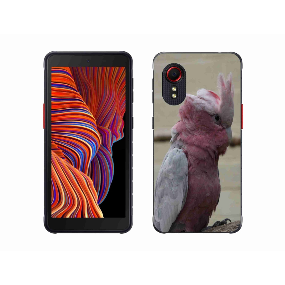 Gélový kryt mmCase na Samsung Galaxy Xcover 5 - papagáj kakadu ružový