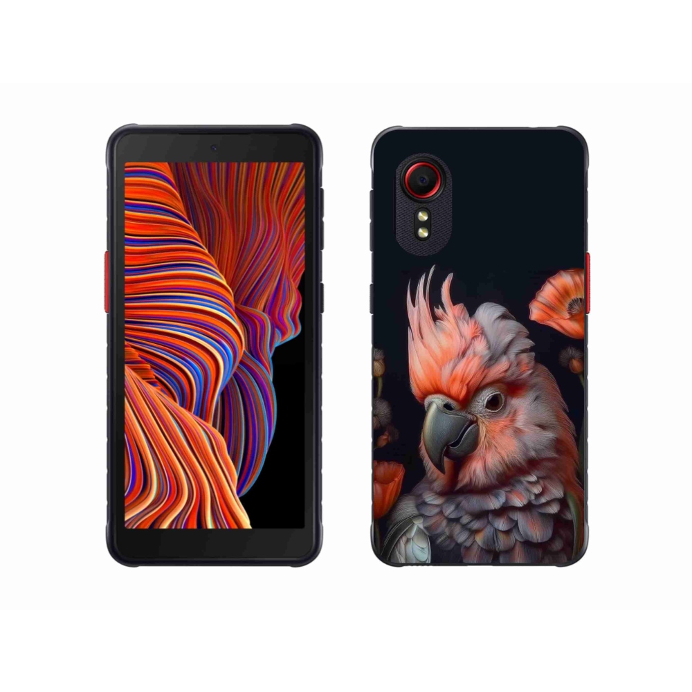 Gélový kryt mmCase na Samsung Galaxy Xcover 5 - papagáj kakadu vo farbách