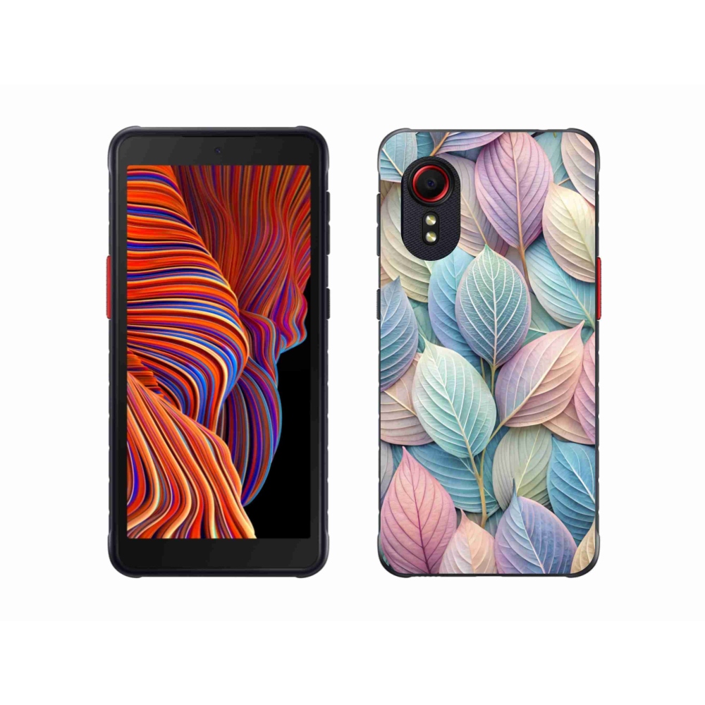 Gélový kryt mmCase na Samsung Galaxy Xcover 5 - pastelové listy