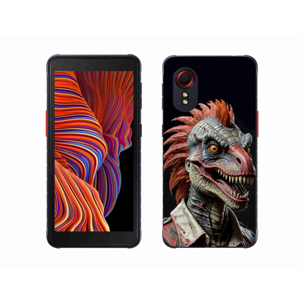 Gélový kryt mmCase na Samsung Galaxy Xcover 5 - punk dinosaurus