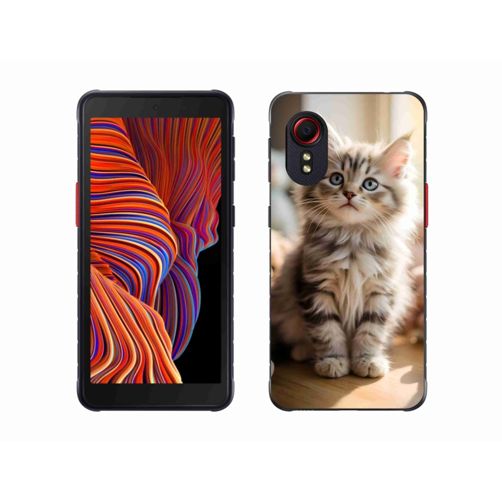 Gélový kryt mmCase na Samsung Galaxy Xcover 5 - roztomilé mačiatko 10