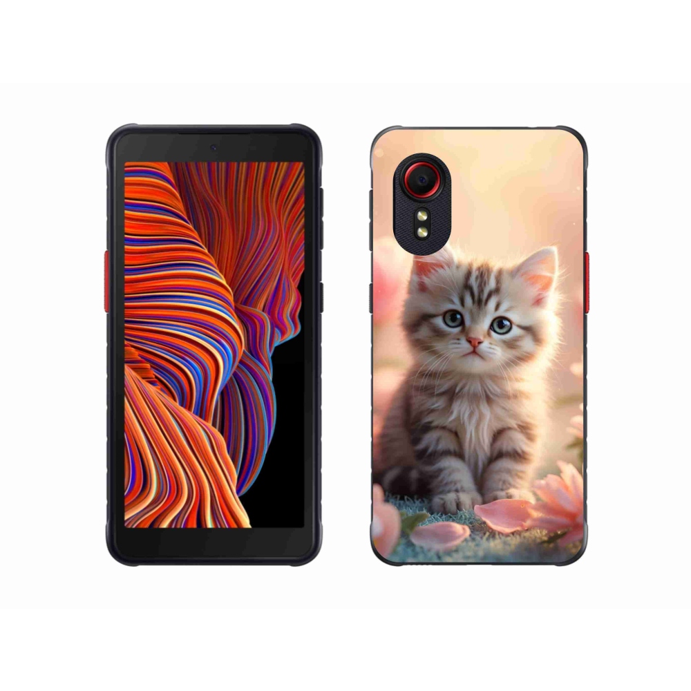 Gélový kryt mmCase na Samsung Galaxy Xcover 5 - roztomilé mačiatko 8