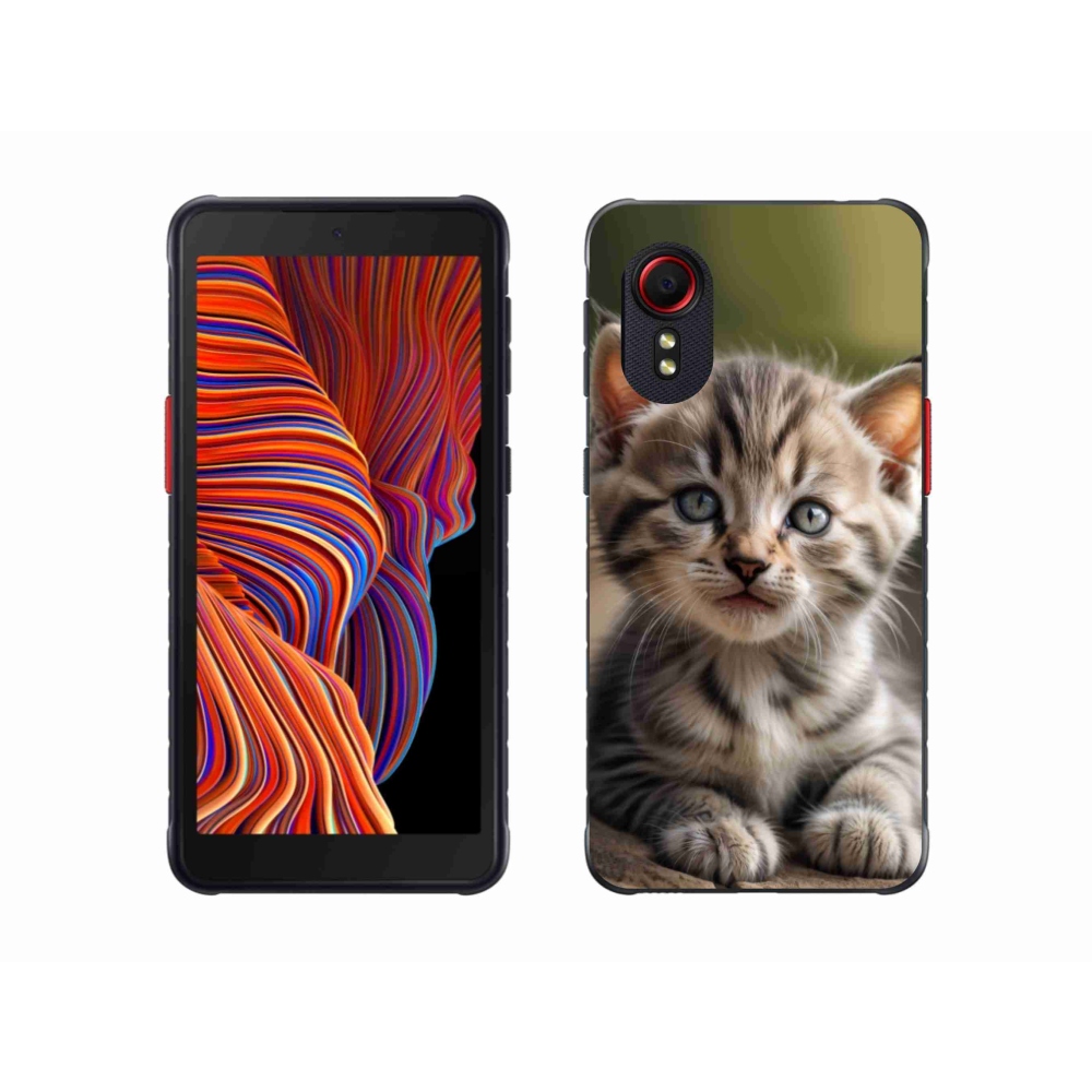 Gélový kryt mmCase na Samsung Galaxy Xcover 5 - roztomilé mačiatko 9
