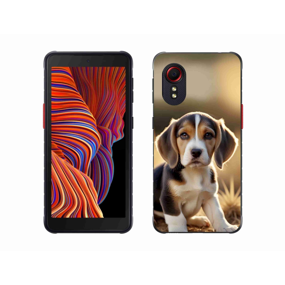 Gélový kryt mmCase na Samsung Galaxy Xcover 5 - roztomilý bígl