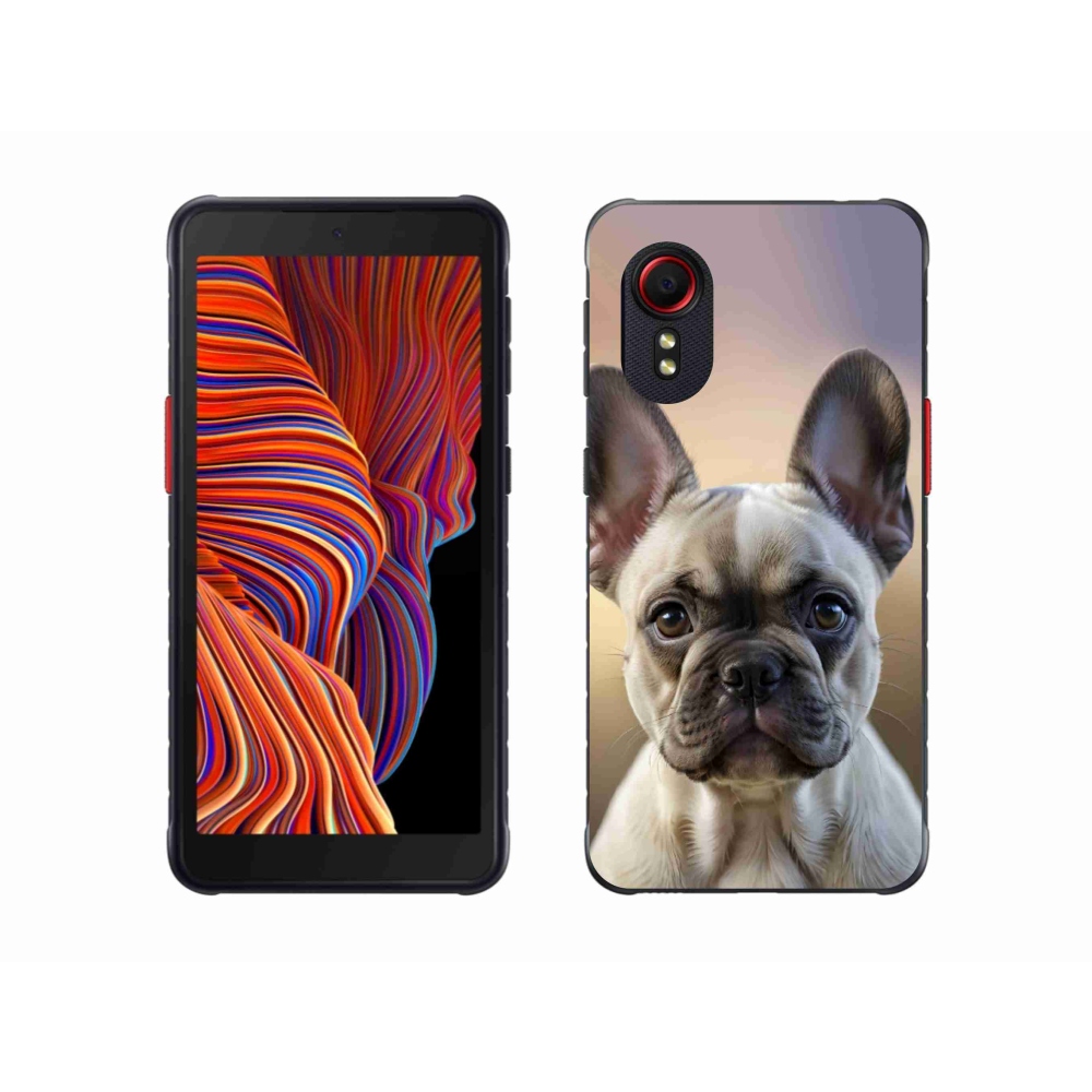 Gélový kryt mmCase na Samsung Galaxy Xcover 5 - roztomilý francúzsky buldoček