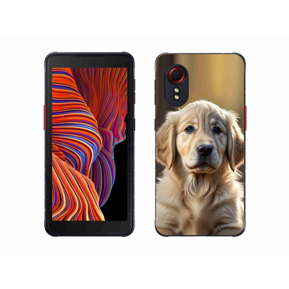 Gélový kryt mmCase na Samsung Galaxy Xcover 5 - roztomilý zlatý retriever