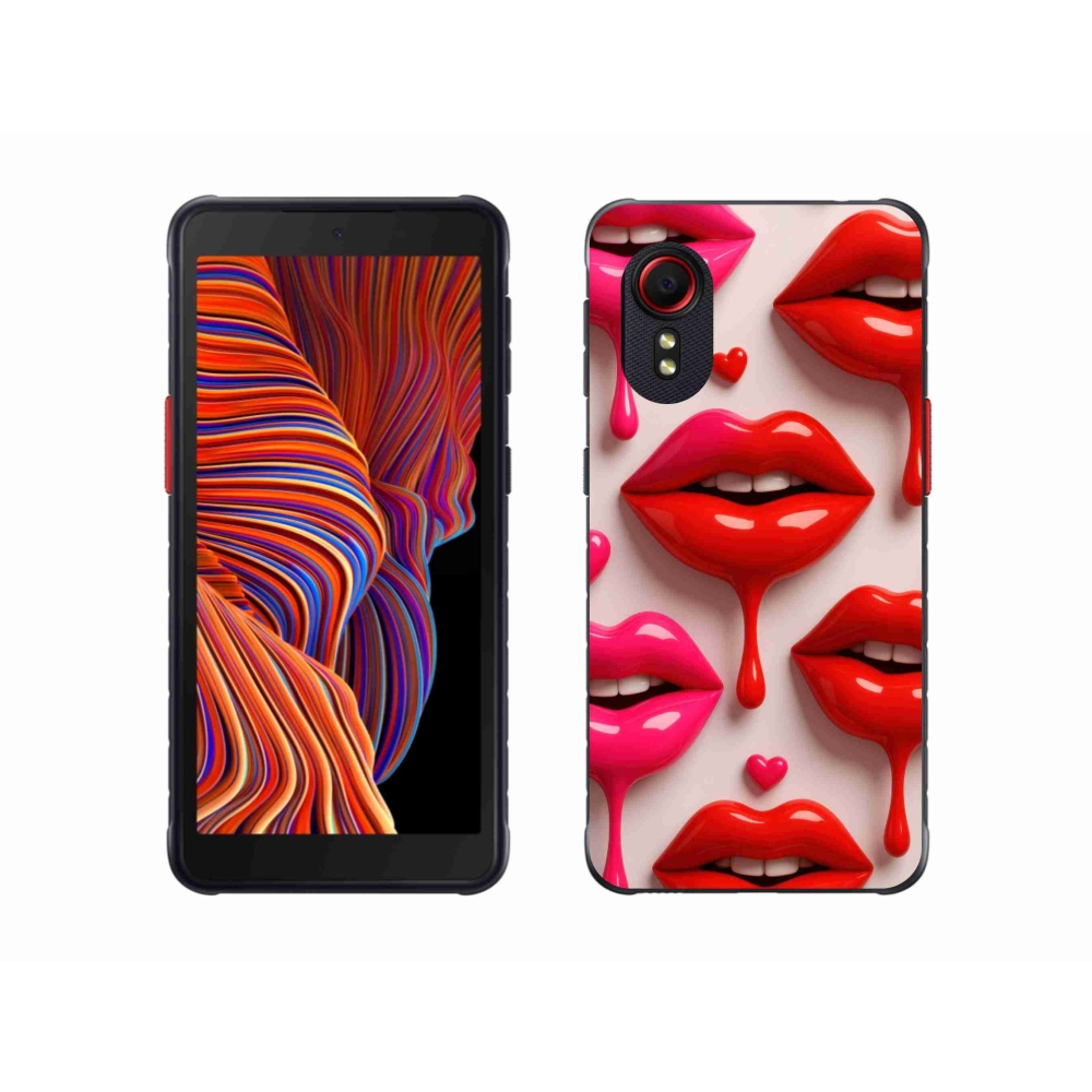 Gélový kryt mmCase na Samsung Galaxy Xcover 5 - pery 2