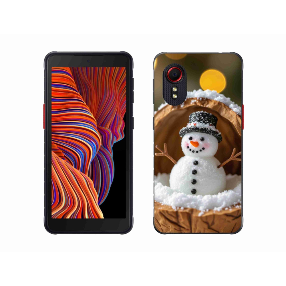 Gélový kryt mmCase na Samsung Galaxy Xcover 5 - snehuliak 4