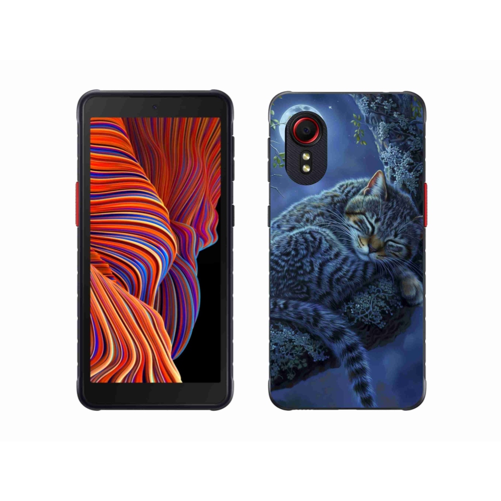 Gélový kryt mmCase na Samsung Galaxy Xcover 5 - spiaca mačka