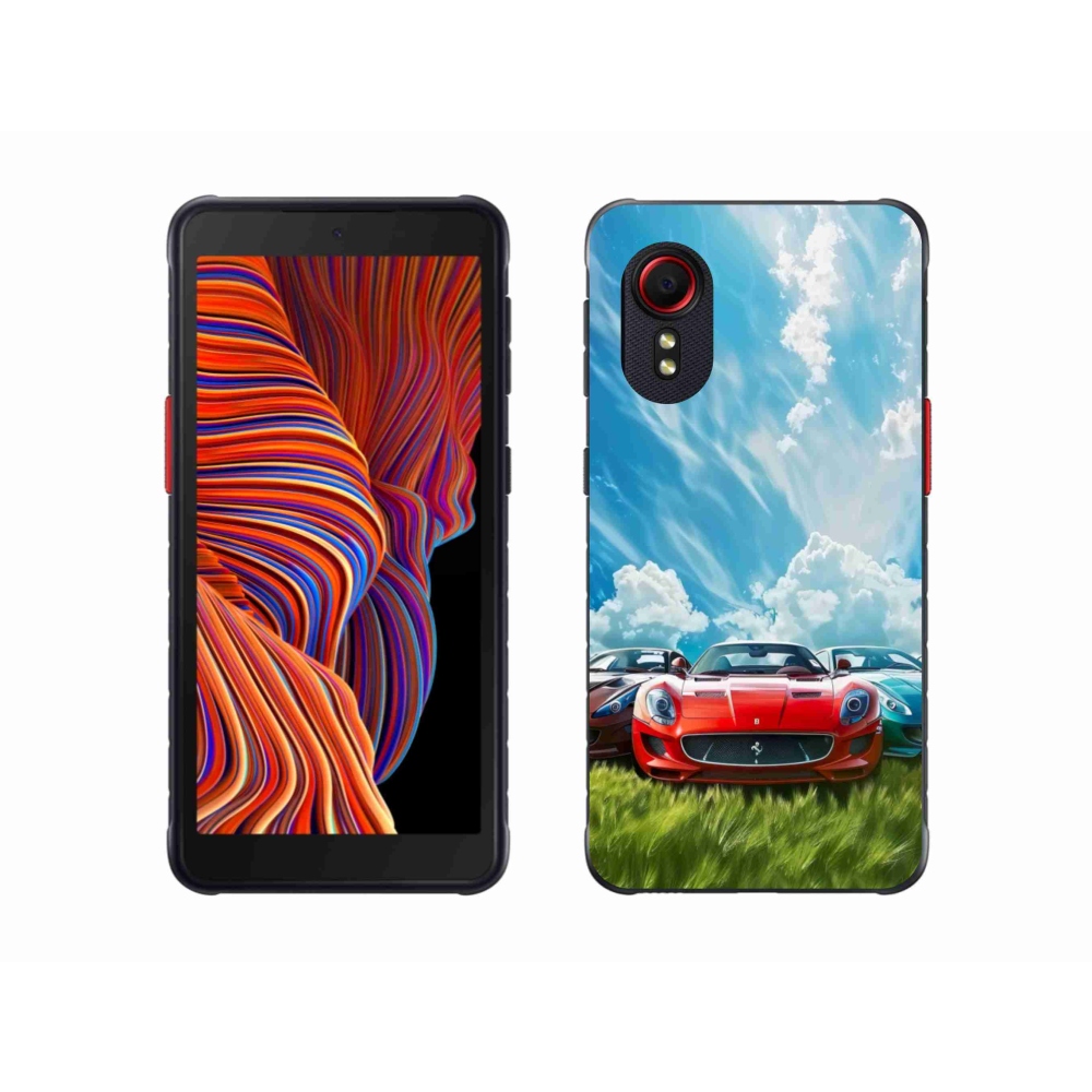 Gélový kryt mmCase na Samsung Galaxy Xcover 5 - športové vozidlá