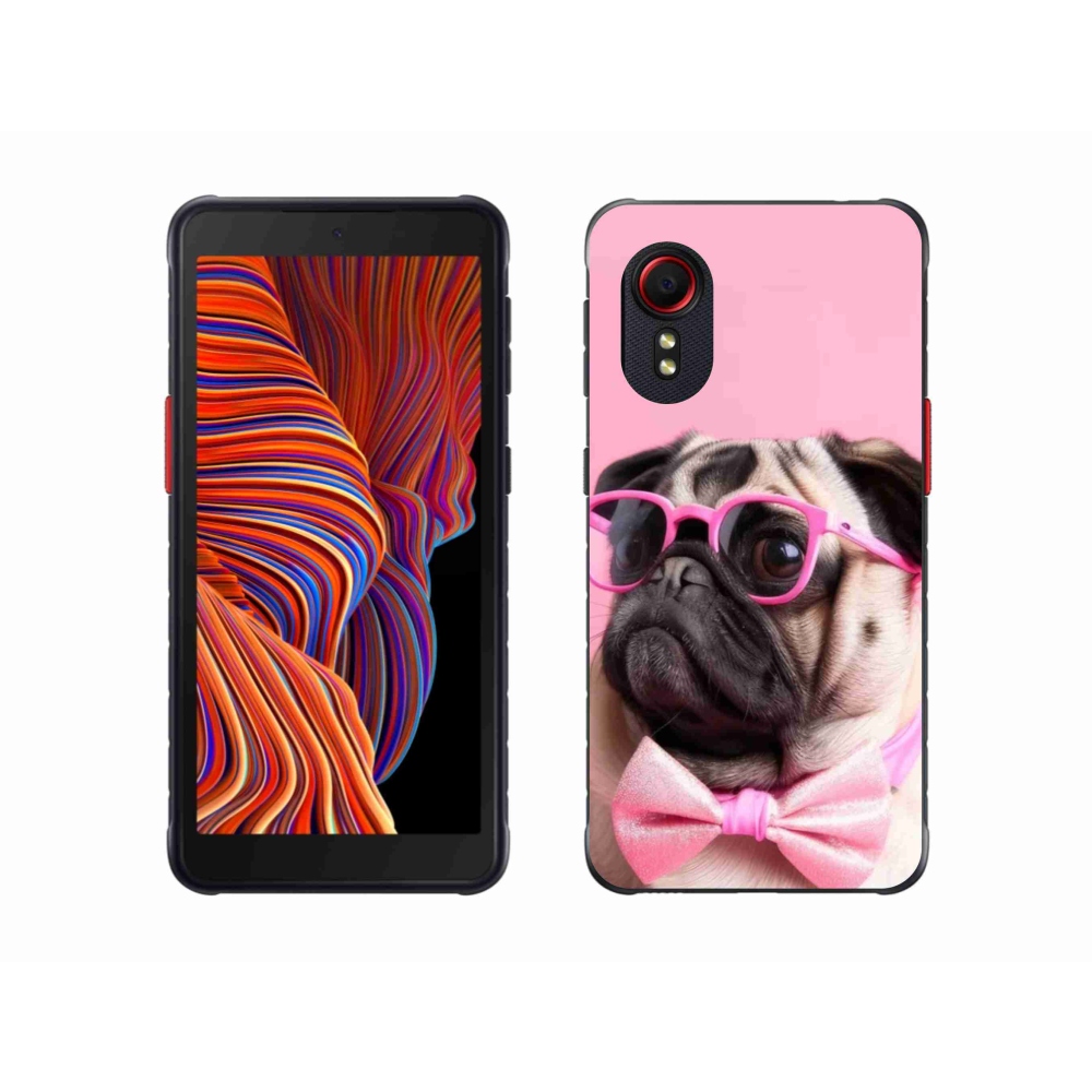 Gélový kryt mmCase na Samsung Galaxy Xcover 5 - štýlový mops