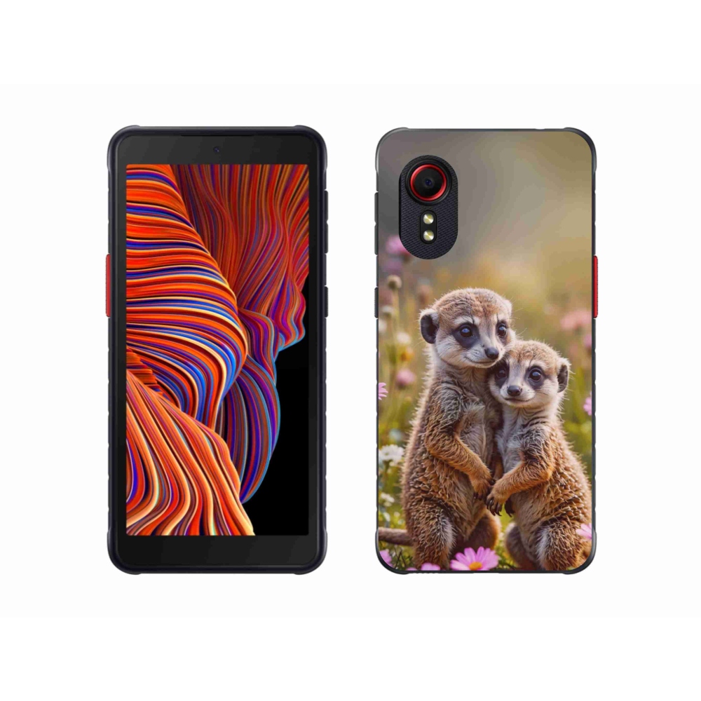 Gélový kryt mmCase na Samsung Galaxy Xcover 5 - surikatí duo