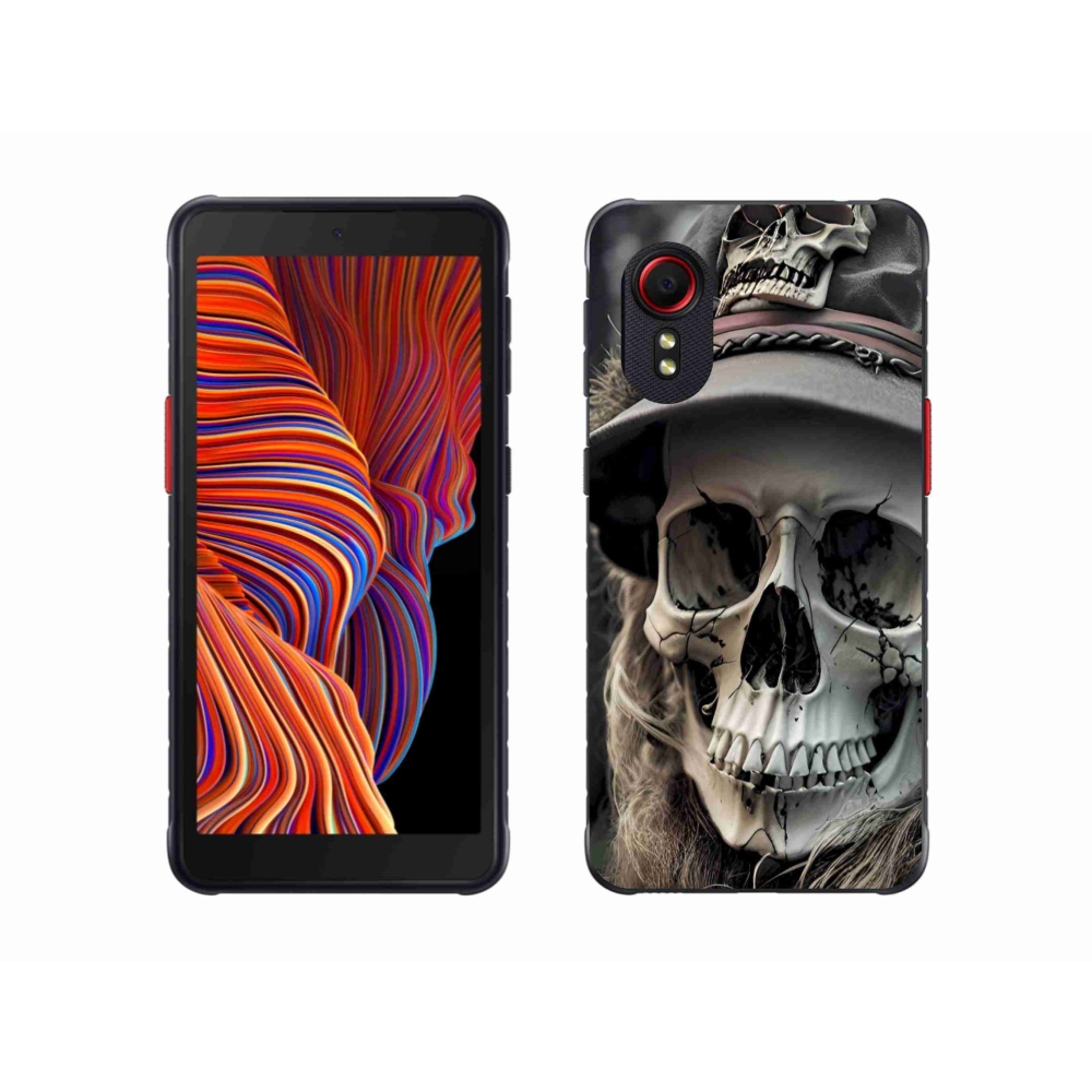 Gélový kryt mmCase na Samsung Galaxy Xcover 5 - temná lebka