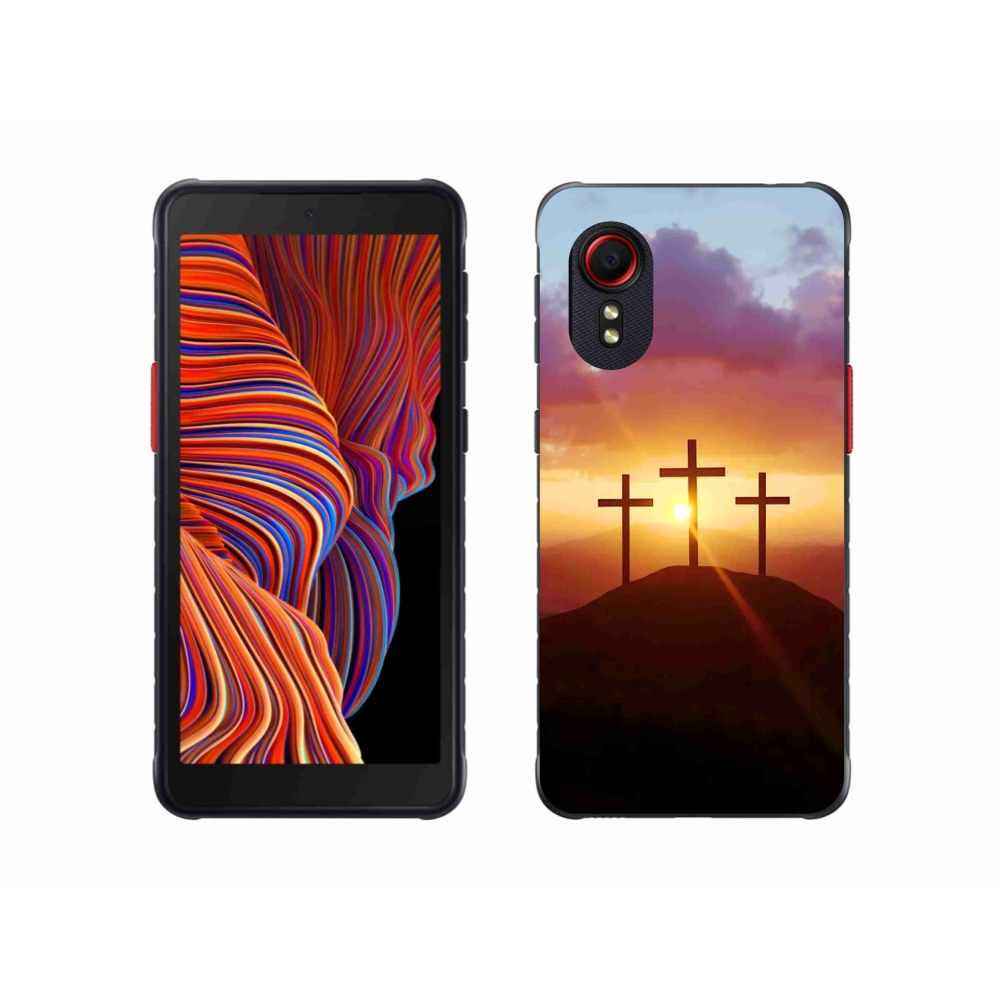 Gélový kryt mmCase na Samsung Galaxy Xcover 5 - tri kríža
