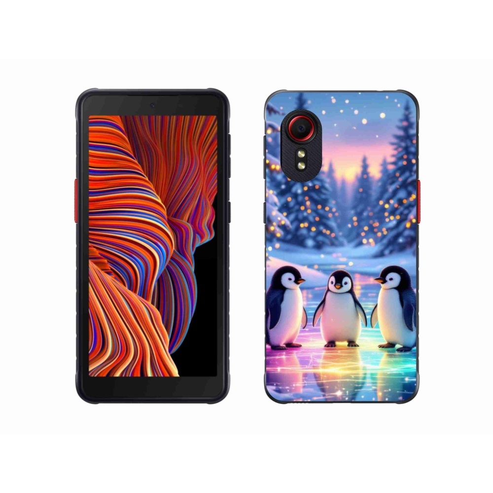 Gélový kryt mmCase na Samsung Galaxy Xcover 5 - tučniaky