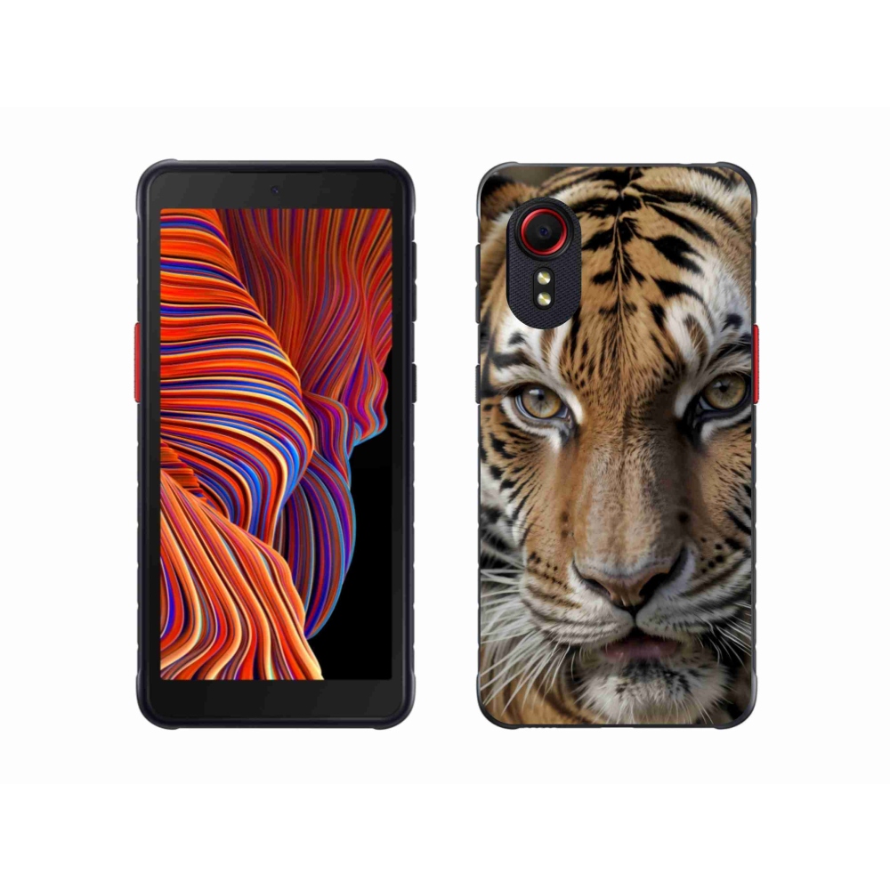 Gélový kryt mmCase na Samsung Galaxy Xcover 5 - tigrie pohľad