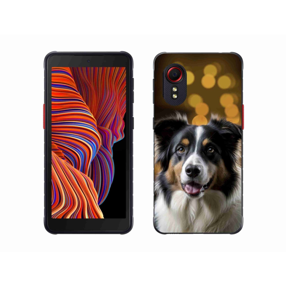 Gélový kryt mmCase na Samsung Galaxy Xcover 5 - usmievavý austrálsky ovčiak