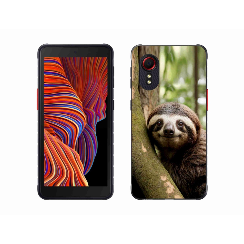 Gélový kryt mmCase na Samsung Galaxy Xcover 5 - usmievavý leňochod