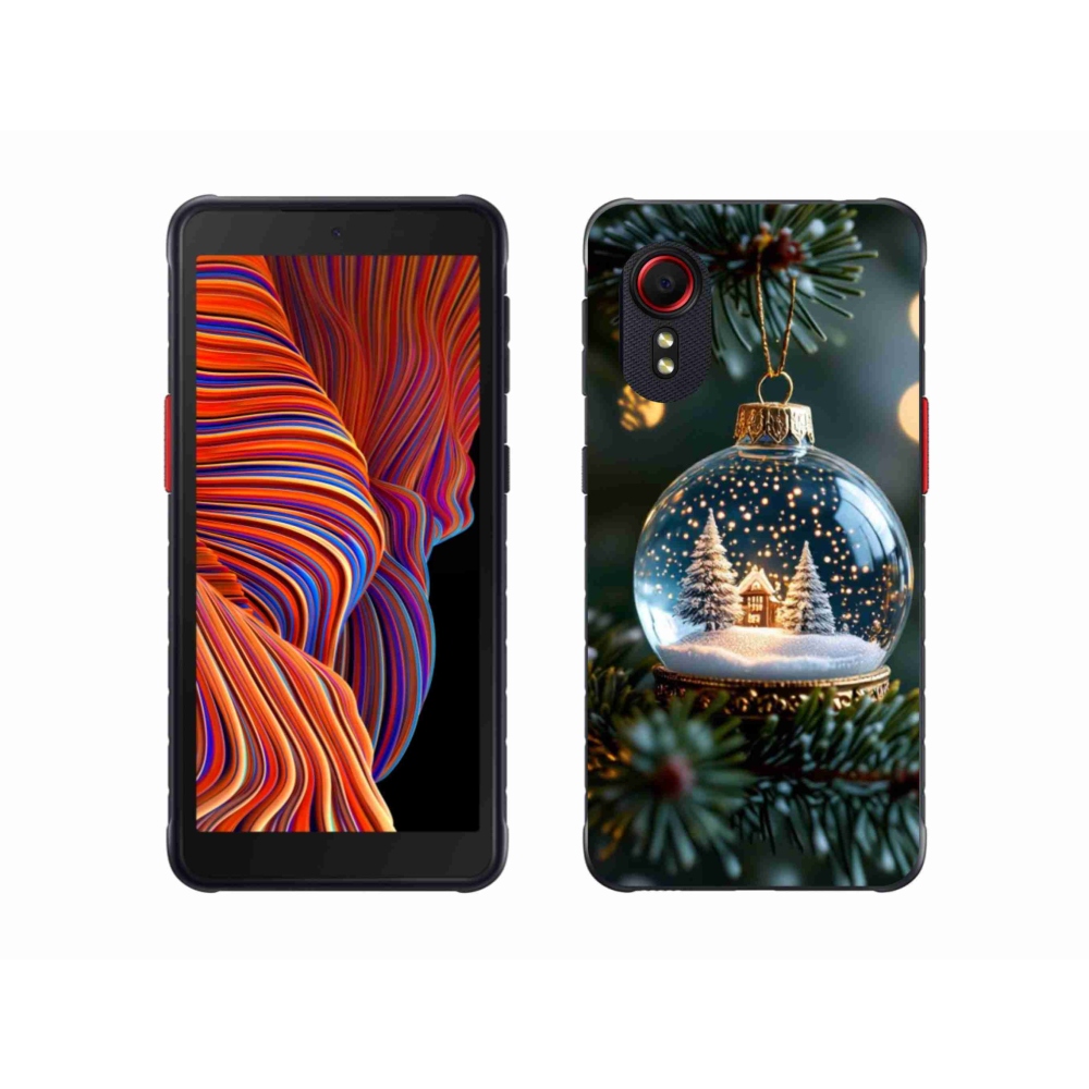 Gélový kryt mmCase na Samsung Galaxy Xcover 5 - vianočné gule 2