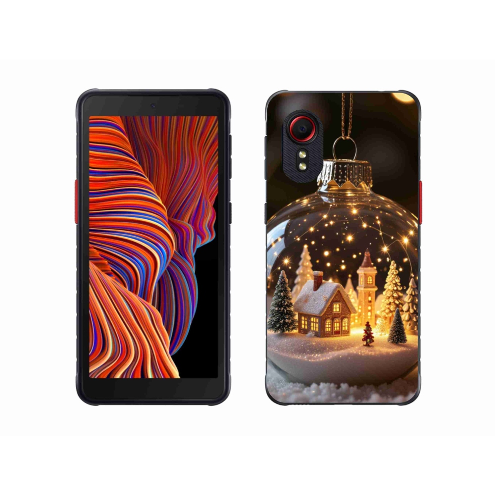 Gélový kryt mmCase na Samsung Galaxy Xcover 5 - vianočné gule 3