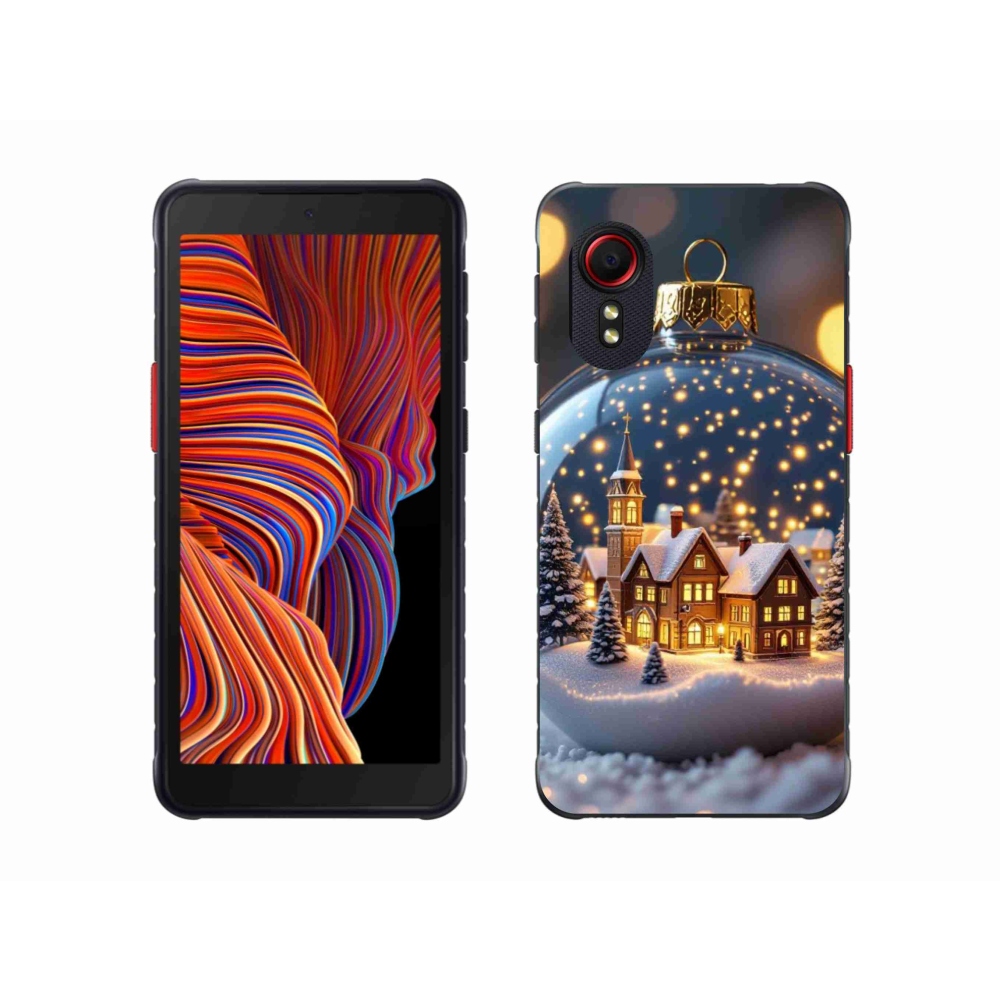 Gélový kryt mmCase na Samsung Galaxy Xcover 5 - vianočné gule 4