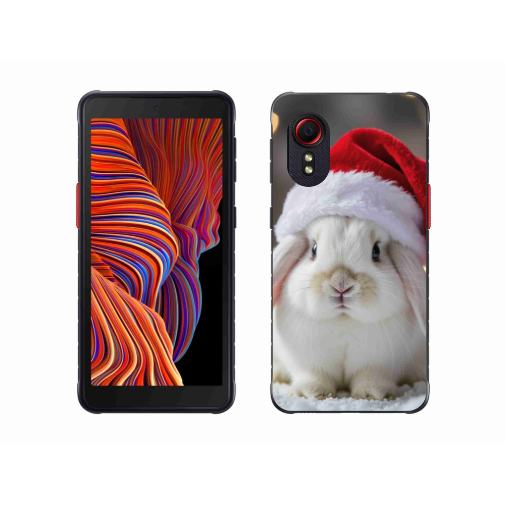 Gélový kryt mmCase na Samsung Galaxy Xcover 5 - vianočný králik