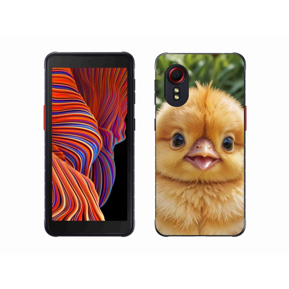 Gélový kryt mmCase na Samsung Galaxy Xcover 5 - veselé kuriatko