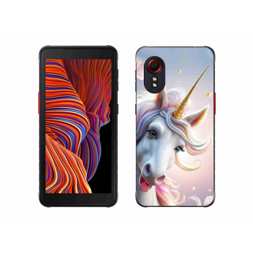 Gélový kryt mmCase na Samsung Galaxy Xcover 5 - veselý jednorožec