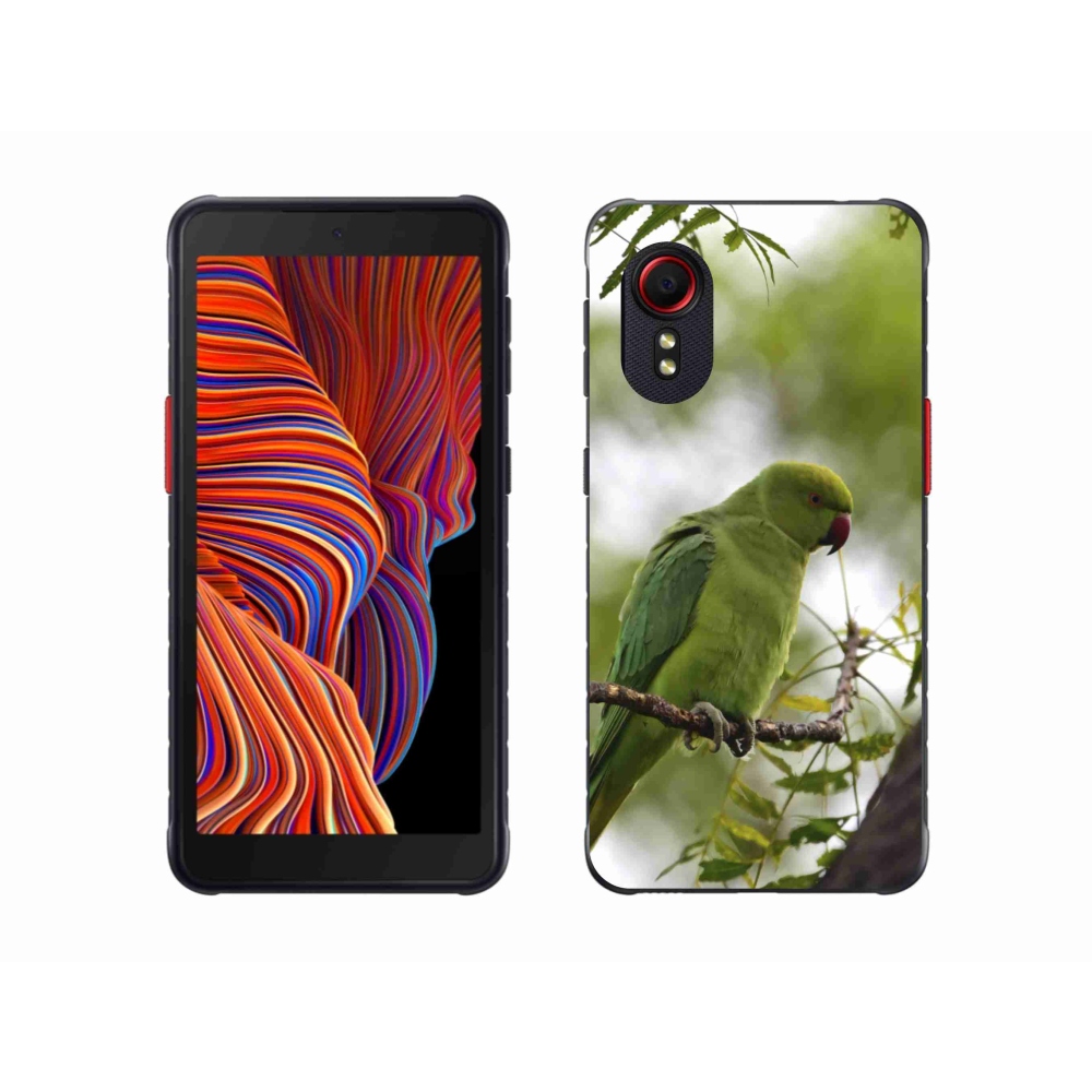 Gélový kryt mmCase na Samsung Galaxy Xcover 5 - zelený papagáj
