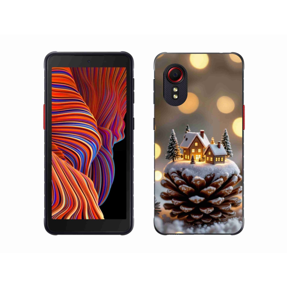 Gélový kryt mmCase na Samsung Galaxy Xcover 5 - zimná dedinka