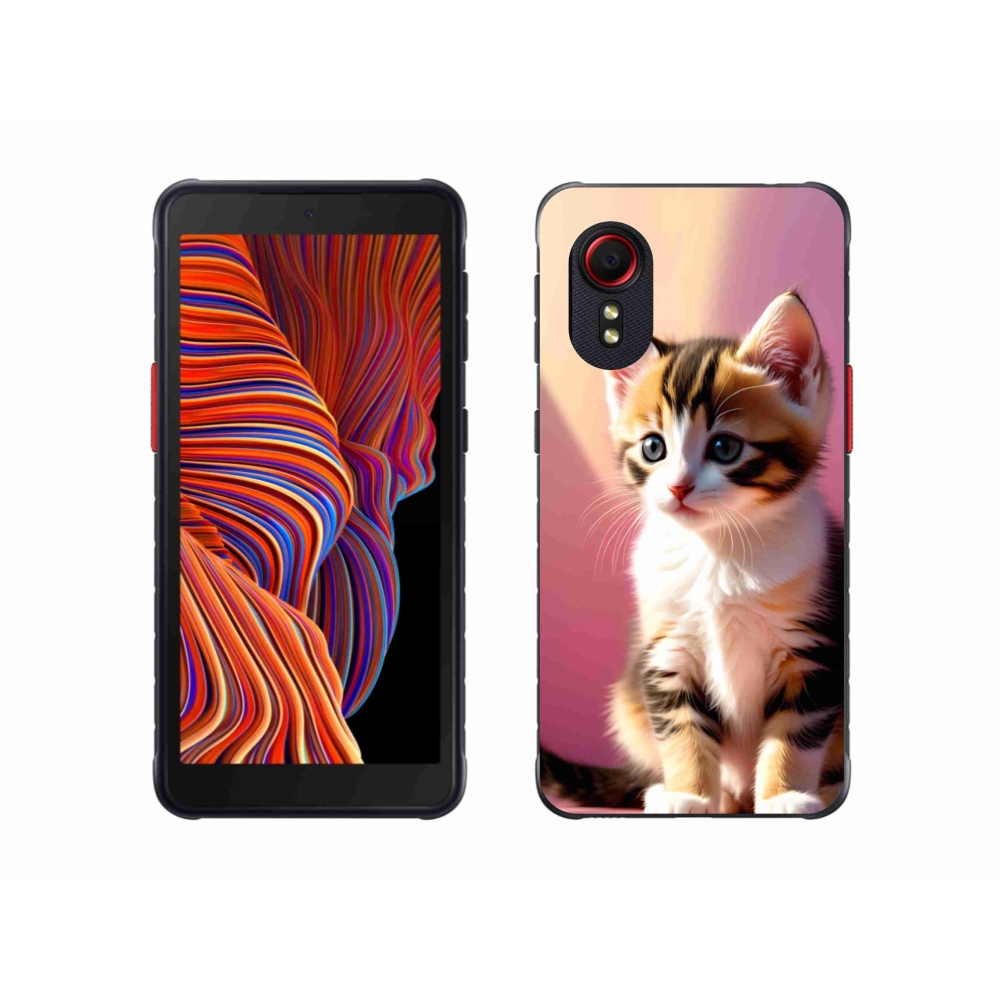 Gélový kryt mmCase na Samsung Galaxy Xcover 5 - zvedavé mačiatko 2