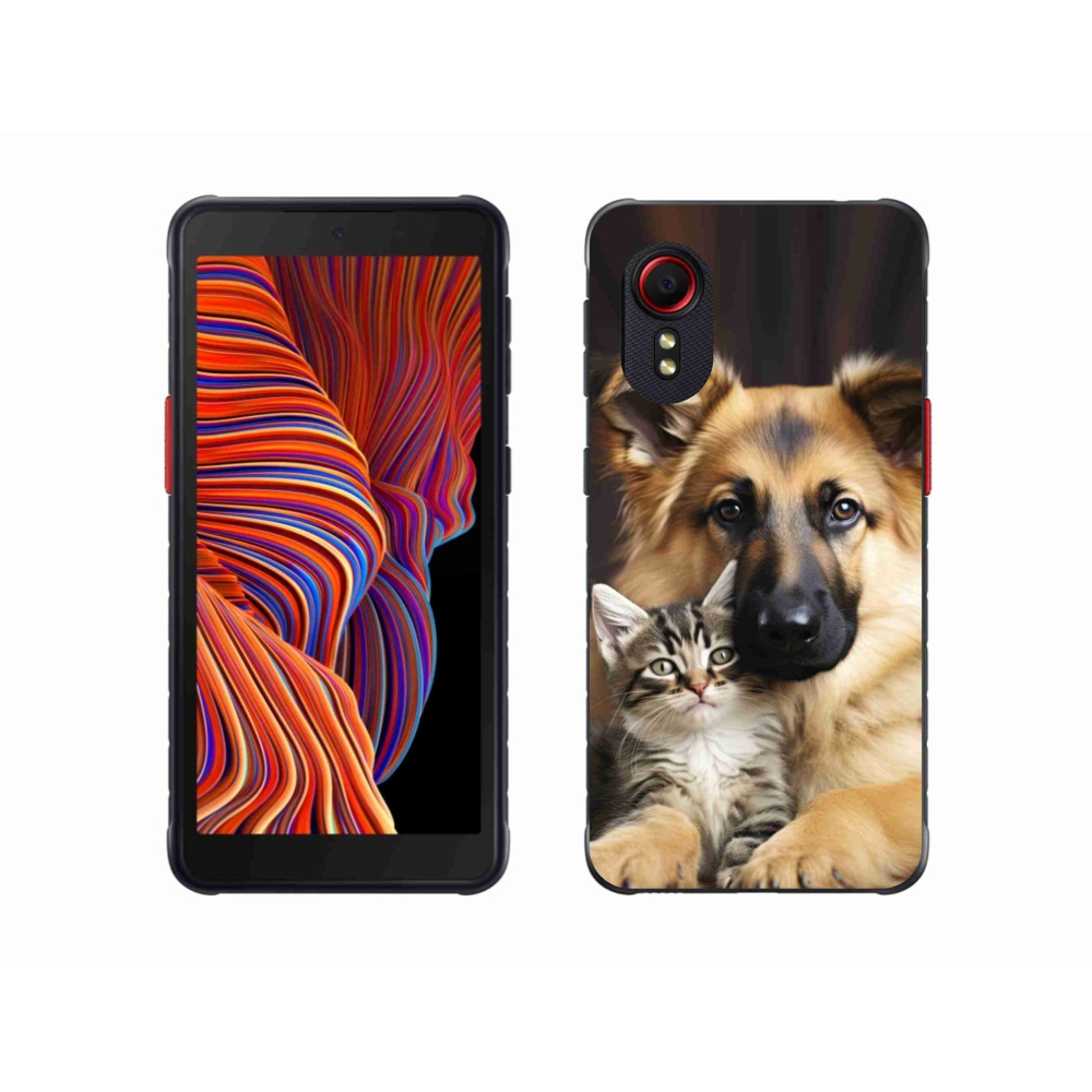 Gélový kryt mmCase na Samsung Galaxy Xcover 5 - zvieracie priateľstvo