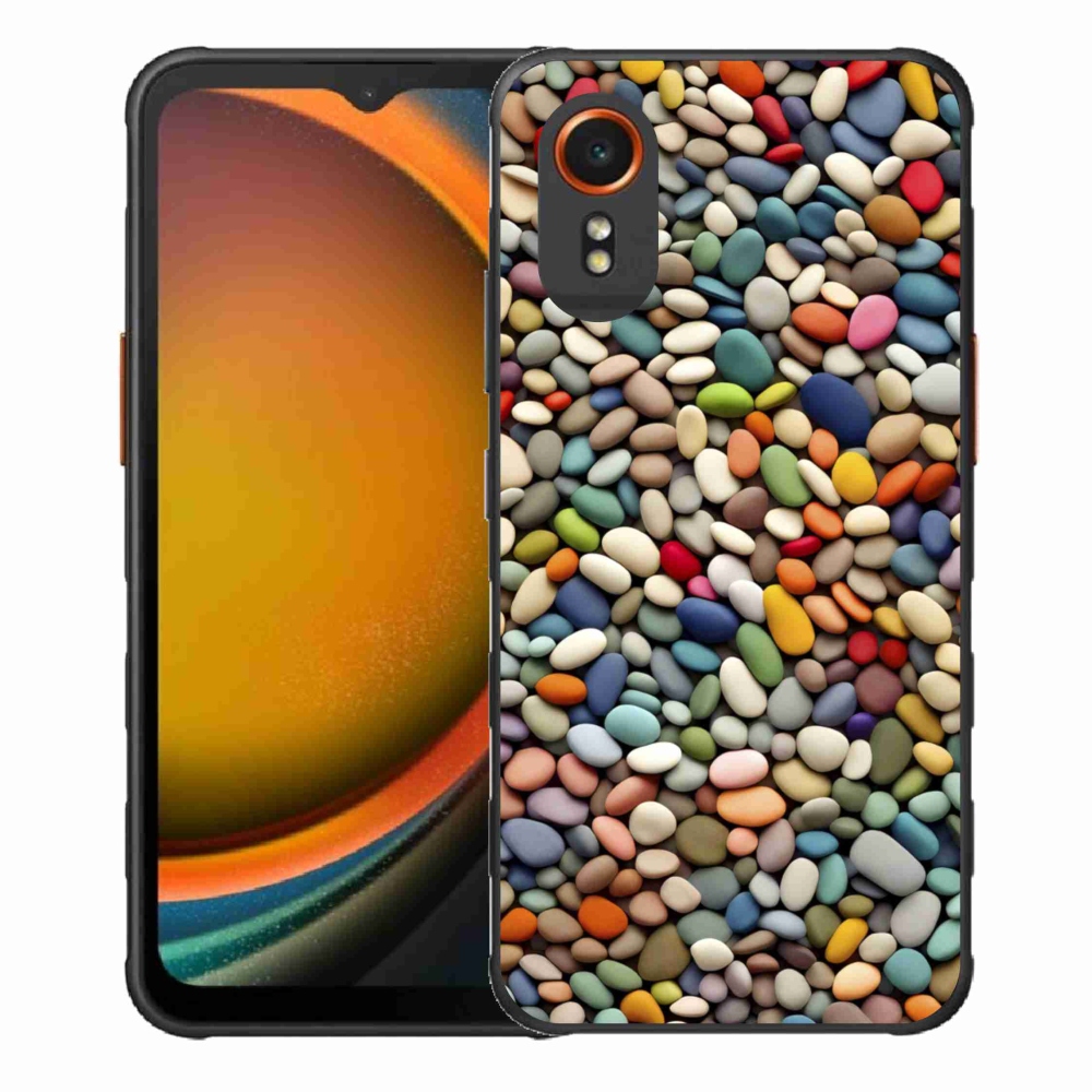 Gélový kryt mmCase na Samsung Galaxy Xcover 7 - farebné kamienky 2
