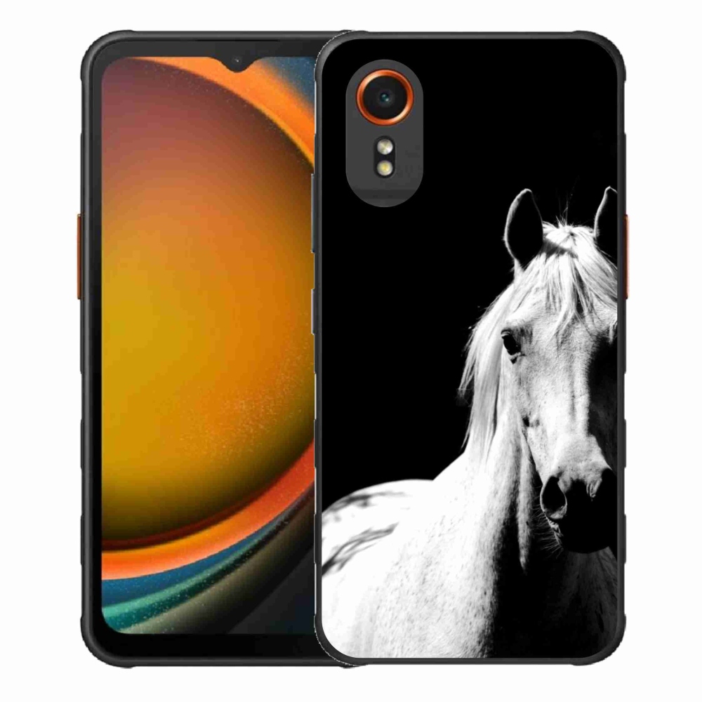 Gélový kryt mmCase na Samsung Galaxy Xcover 7 - biely kôň 5