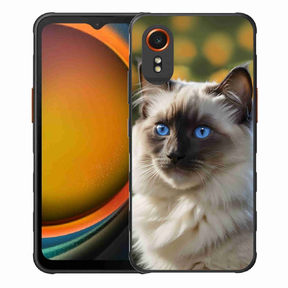 Gélový kryt mmCase na Samsung Galaxy Xcover 7 - biely ragdoll