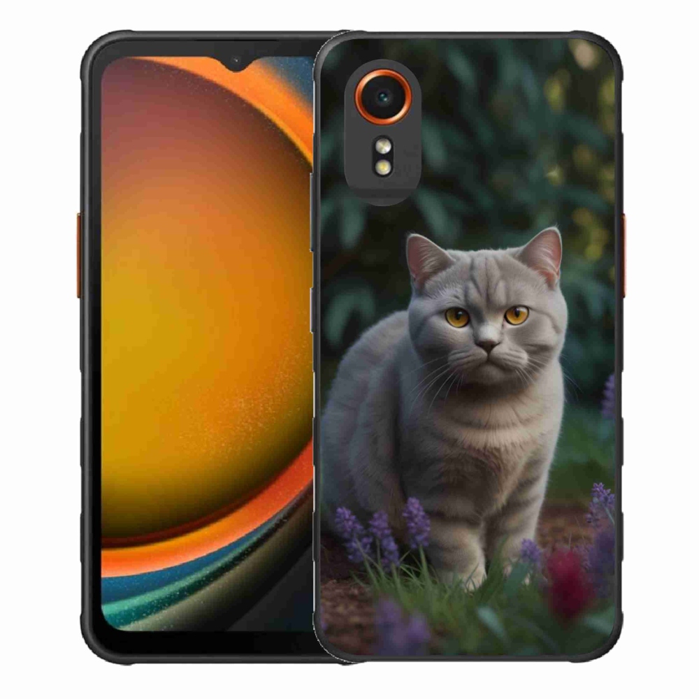 Gélový kryt mmCase na Samsung Galaxy Xcover 7 - britská mačka