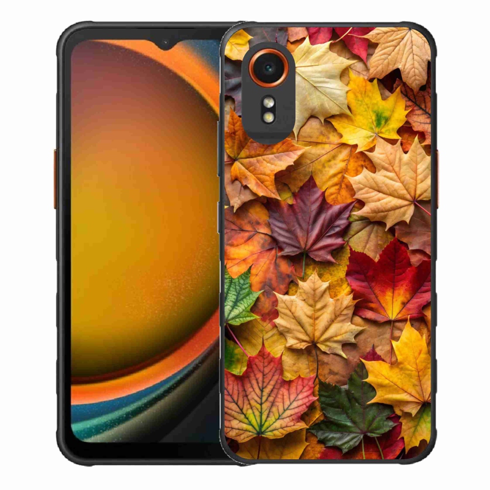 Gélový kryt mmCase na Samsung Galaxy Xcover 7 - javorové listy 2