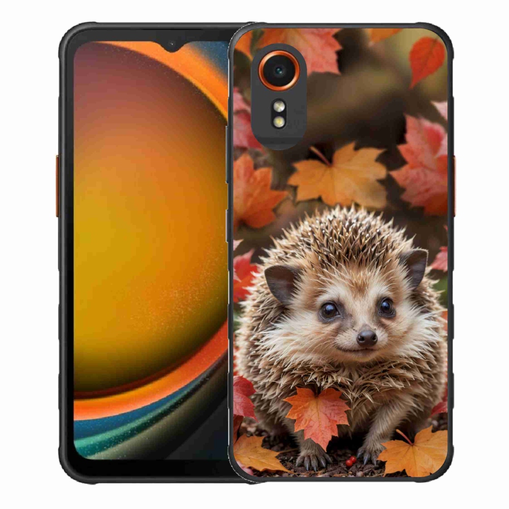 Gélový kryt mmCase na Samsung Galaxy Xcover 7 - ježko v lístia