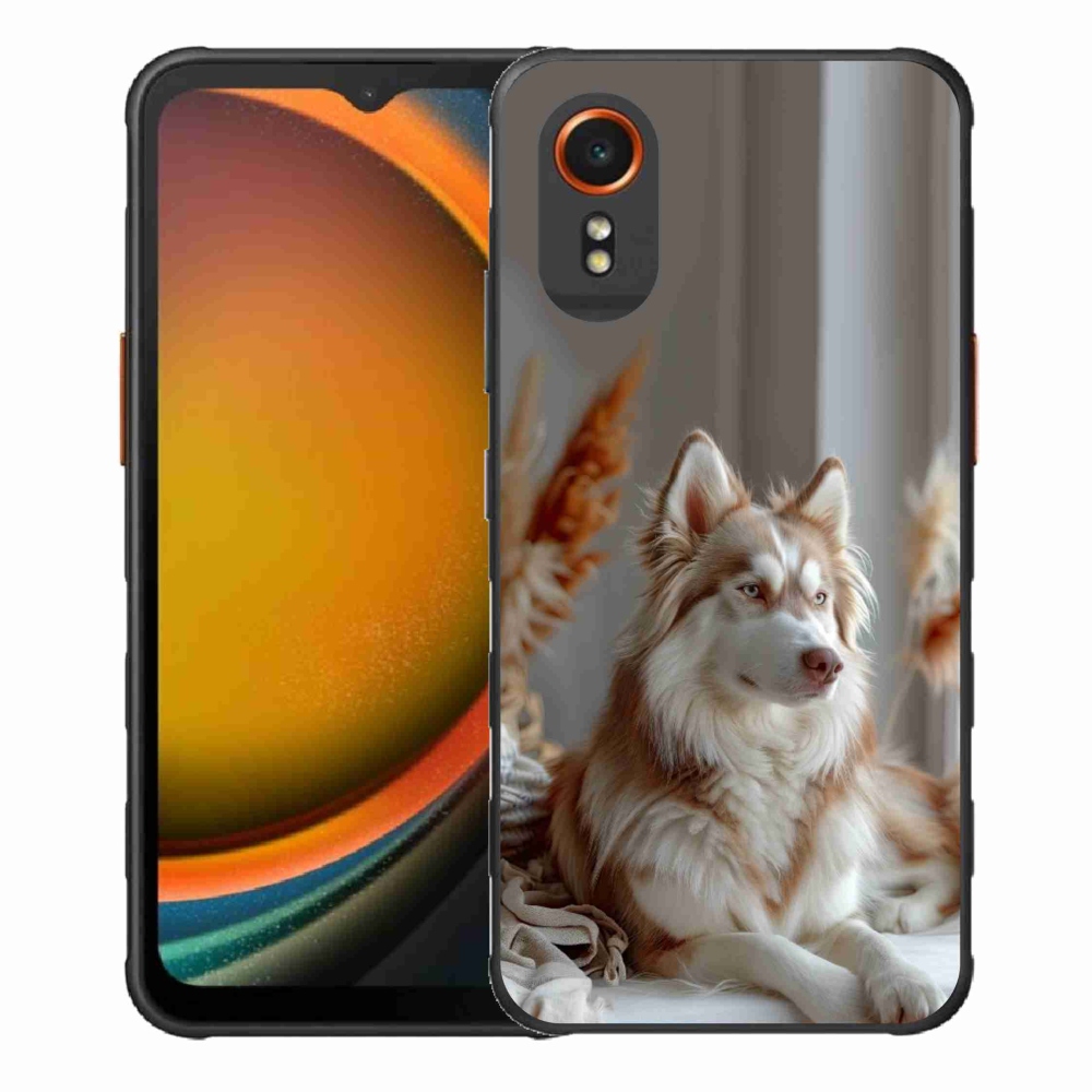 Gélový kryt mmCase na Samsung Galaxy Xcover 7 - pokojný sibírsky husky