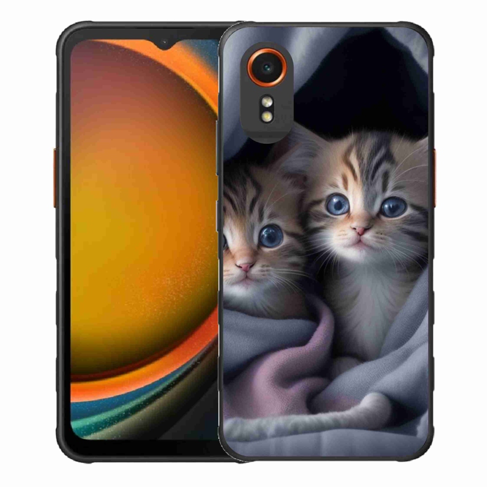 Gélový kryt mmCase na Samsung Galaxy Xcover 7 - mačacie duo 2