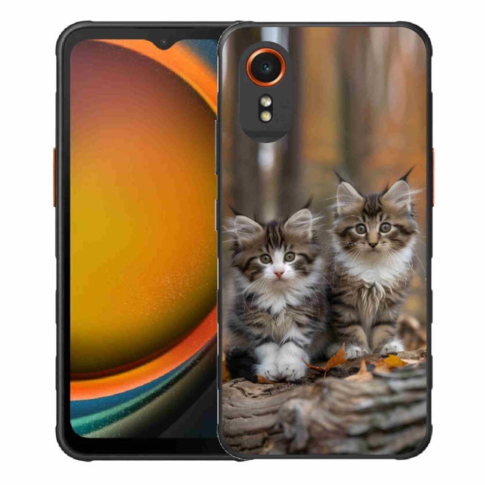 Gélový kryt mmCase na Samsung Galaxy Xcover 7 - mačacie duo 3