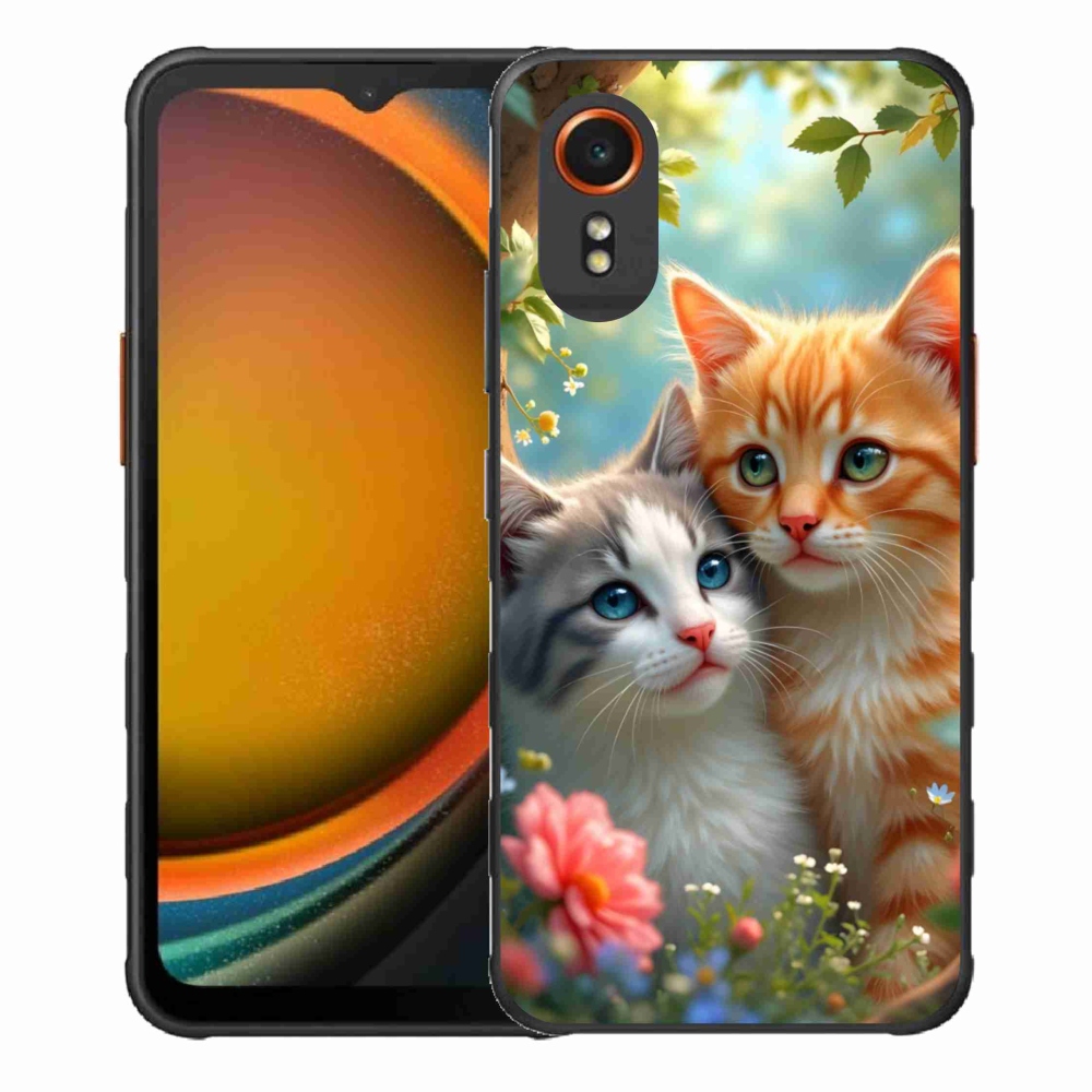 Gélový kryt mmCase na Samsung Galaxy Xcover 7 - mačacia láska 2