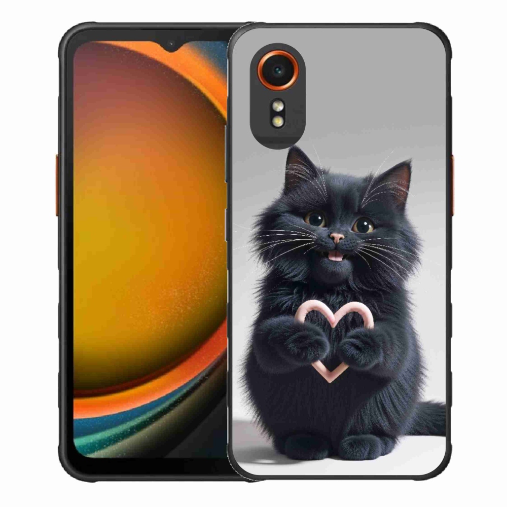 Gélový kryt mmCase na Samsung Galaxy Xcover 7 - mačacia láska 3
