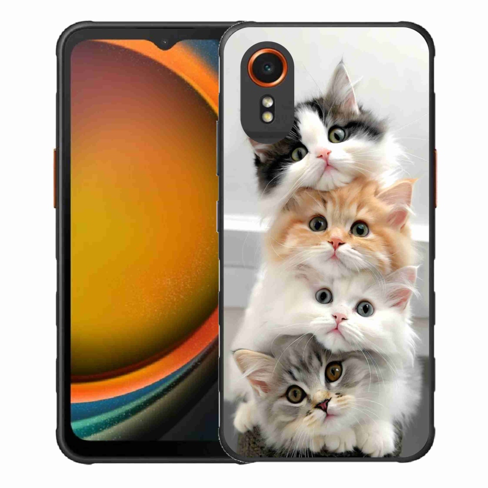 Gélový kryt mmCase na Samsung Galaxy Xcover 7 - mačacia partia