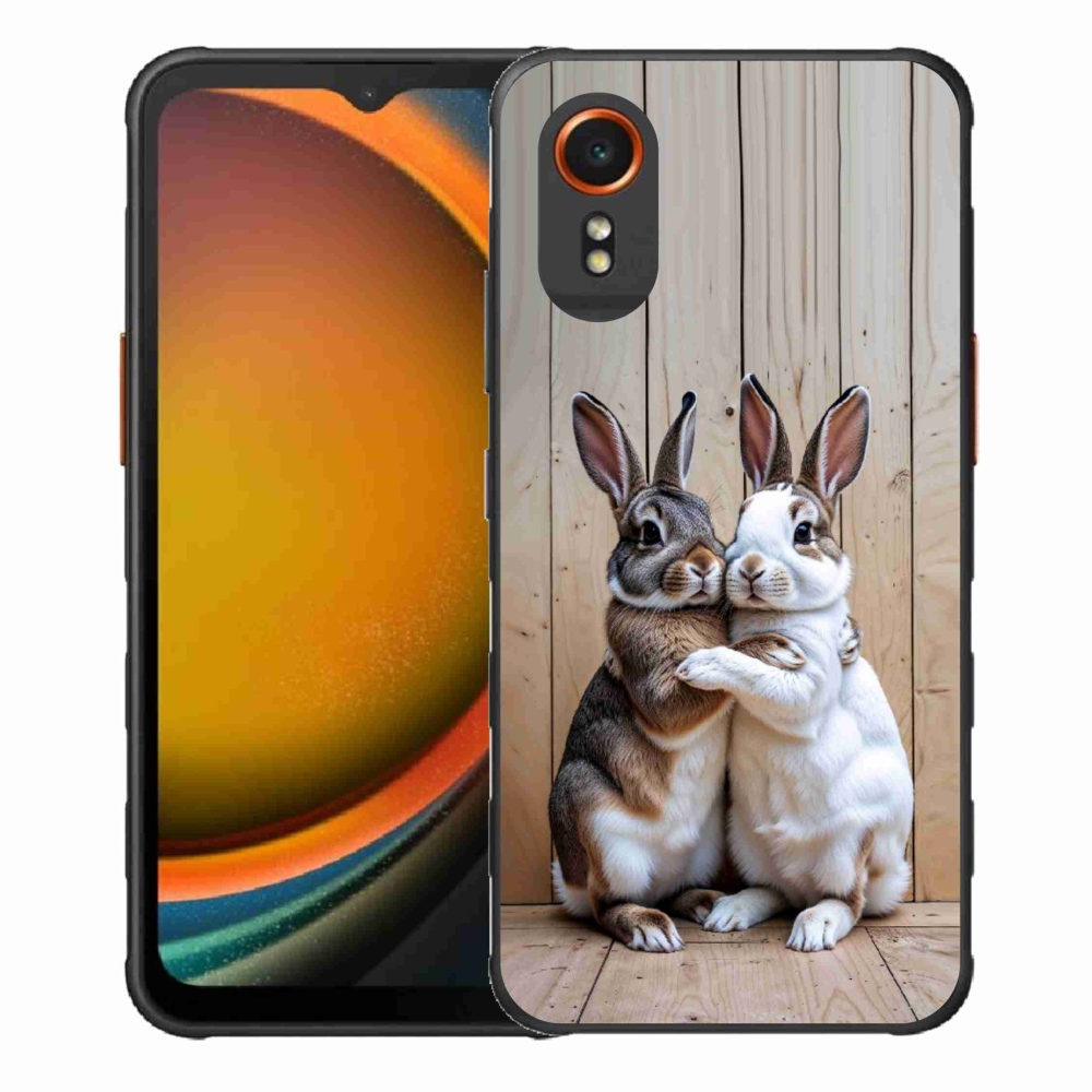 Gélový kryt mmCase na Samsung Galaxy Xcover 7 - králičie pár