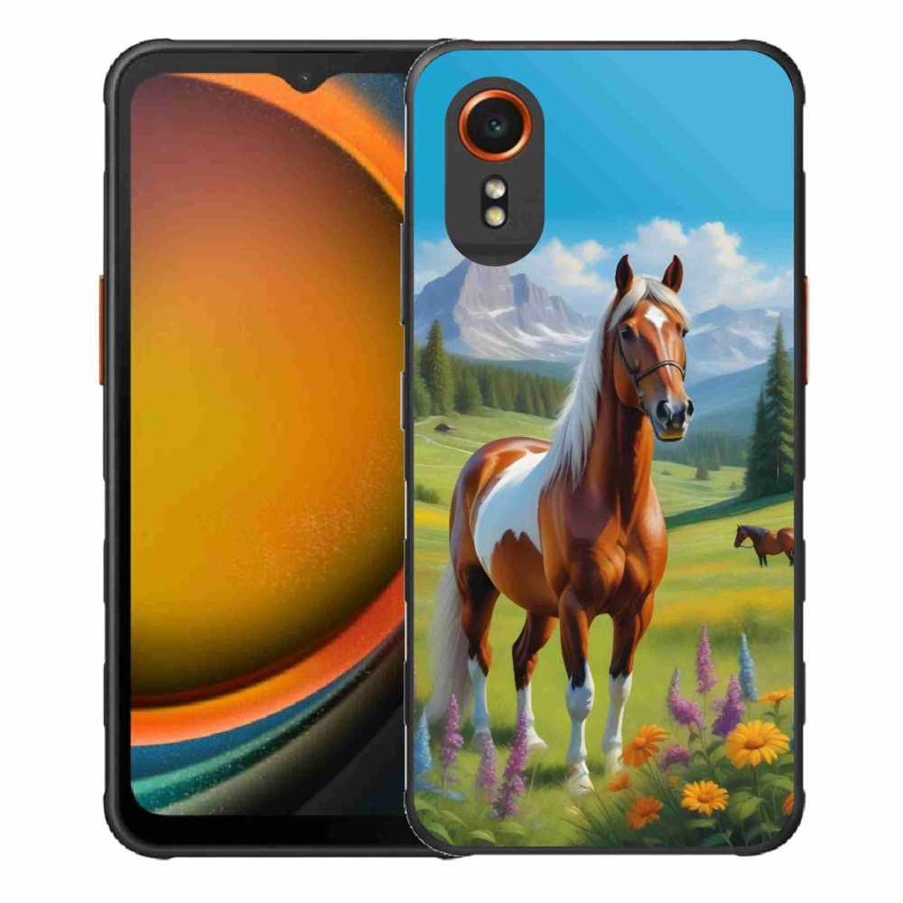 Gélový kryt mmCase na Samsung Galaxy Xcover 7 - kôň na lúke