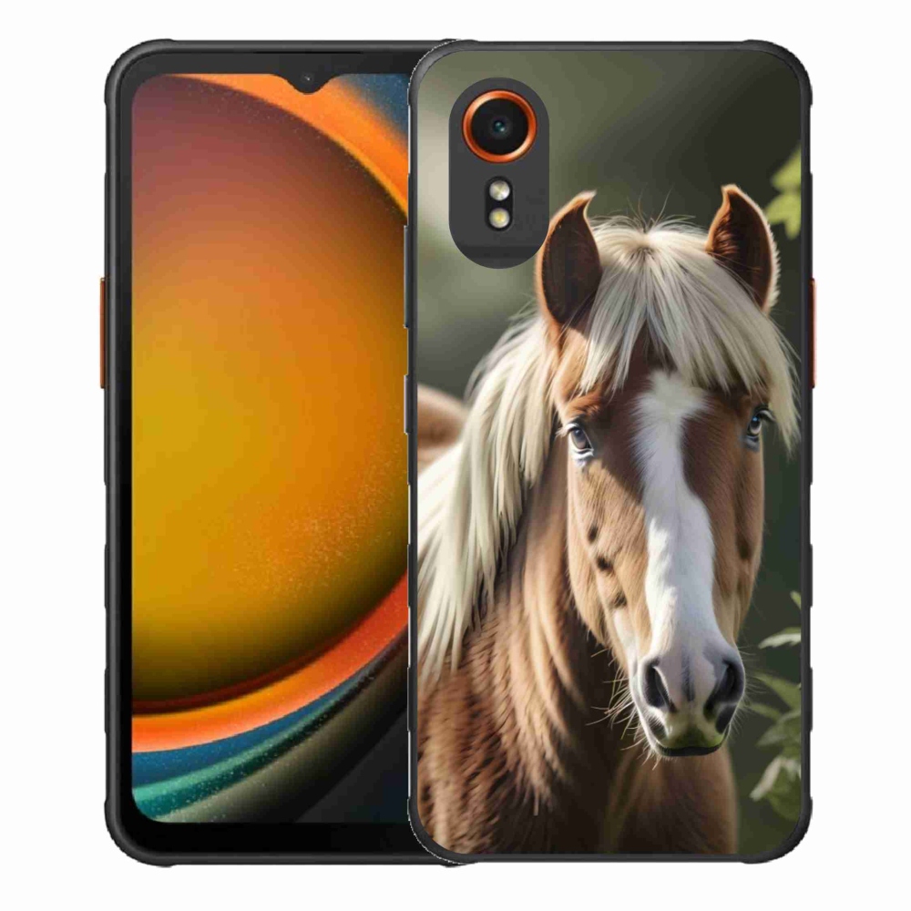 Gélový kryt mmCase na Samsung Galaxy Xcover 7 - kôň so svetlou hrivou