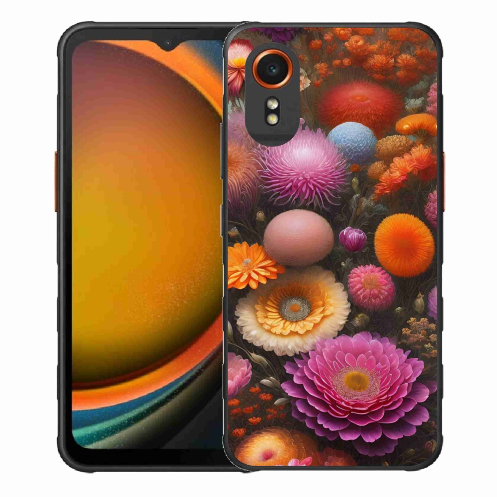 Gélový kryt mmCase na Samsung Galaxy Xcover 7 - kvetinová kompozícia