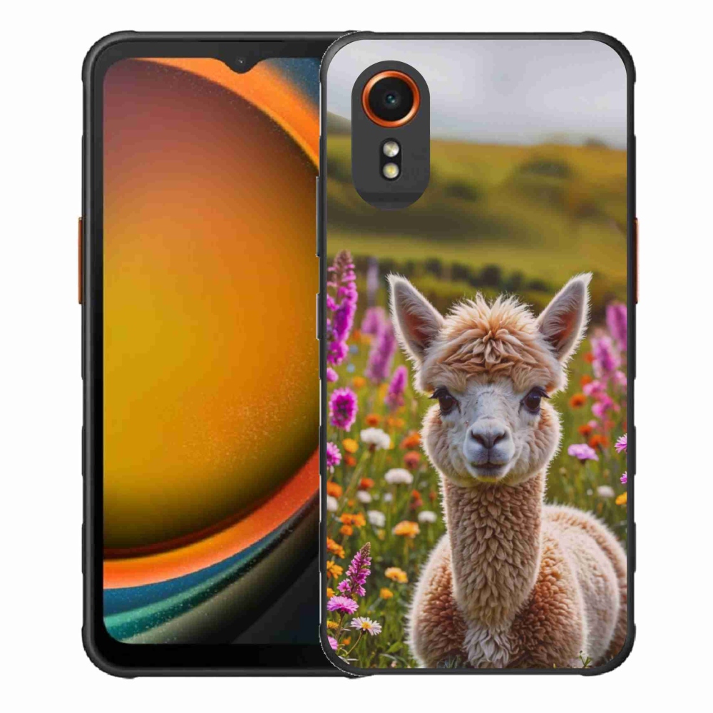 Gélový kryt mmCase na Samsung Galaxy Xcover 7 - lama na lúke